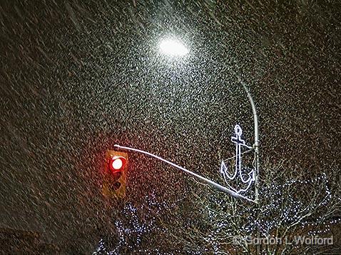 Streetlight In Snowstorm_31343-5.jpg - Photographed at Smiths Falls, Ontario, Canada.